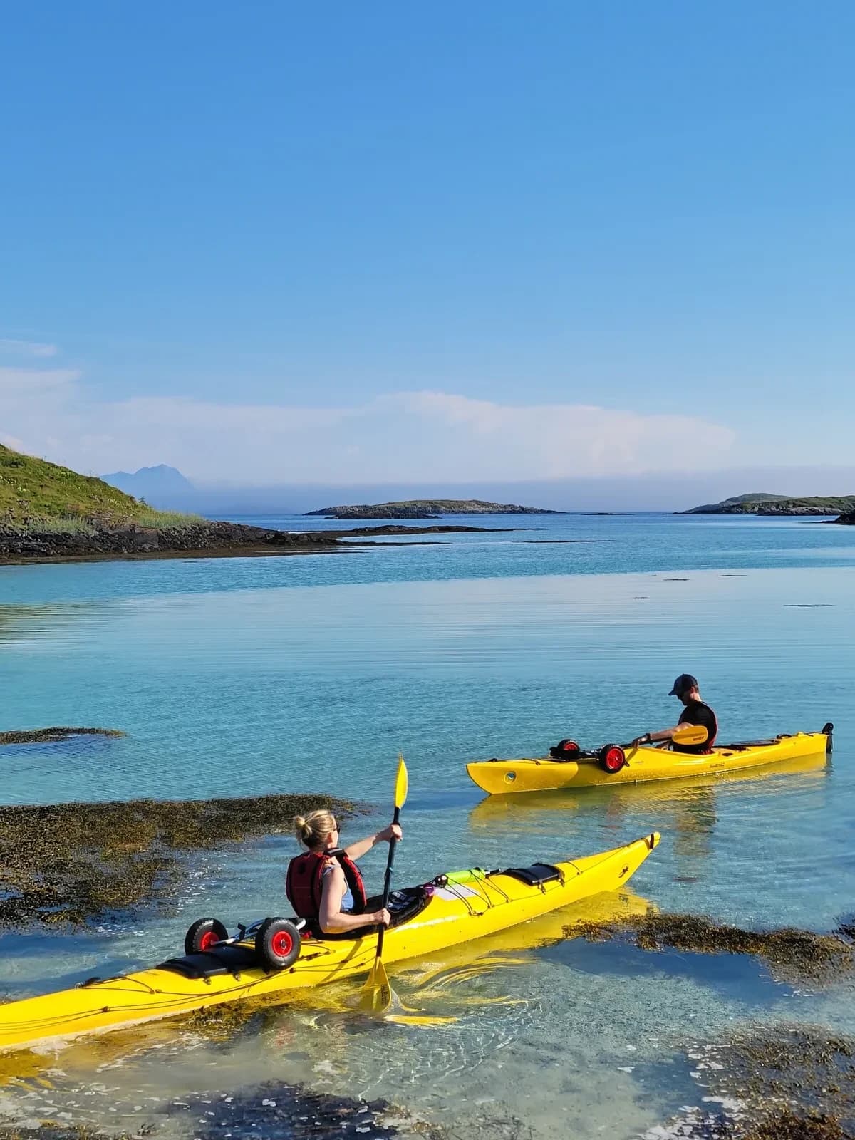 Kayaking at Helligvær