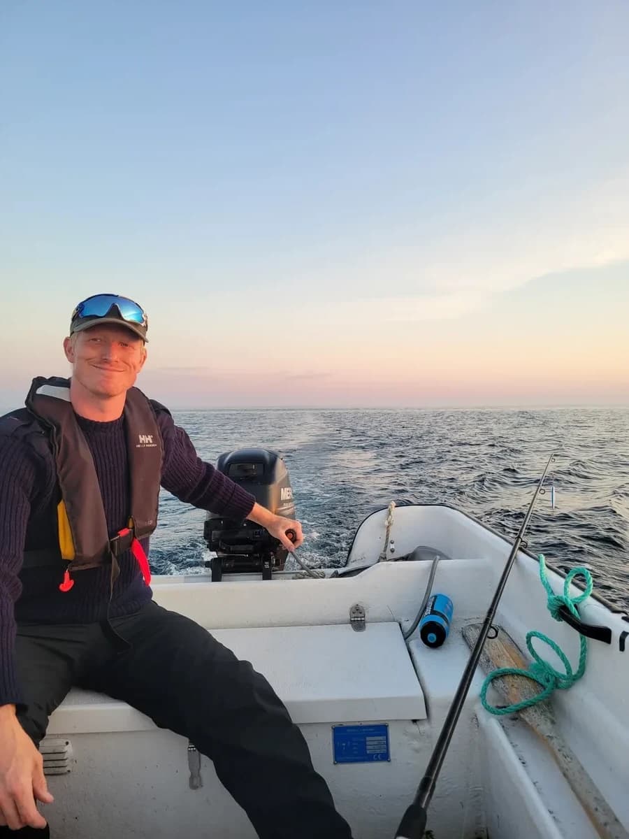 Kjetil at sea