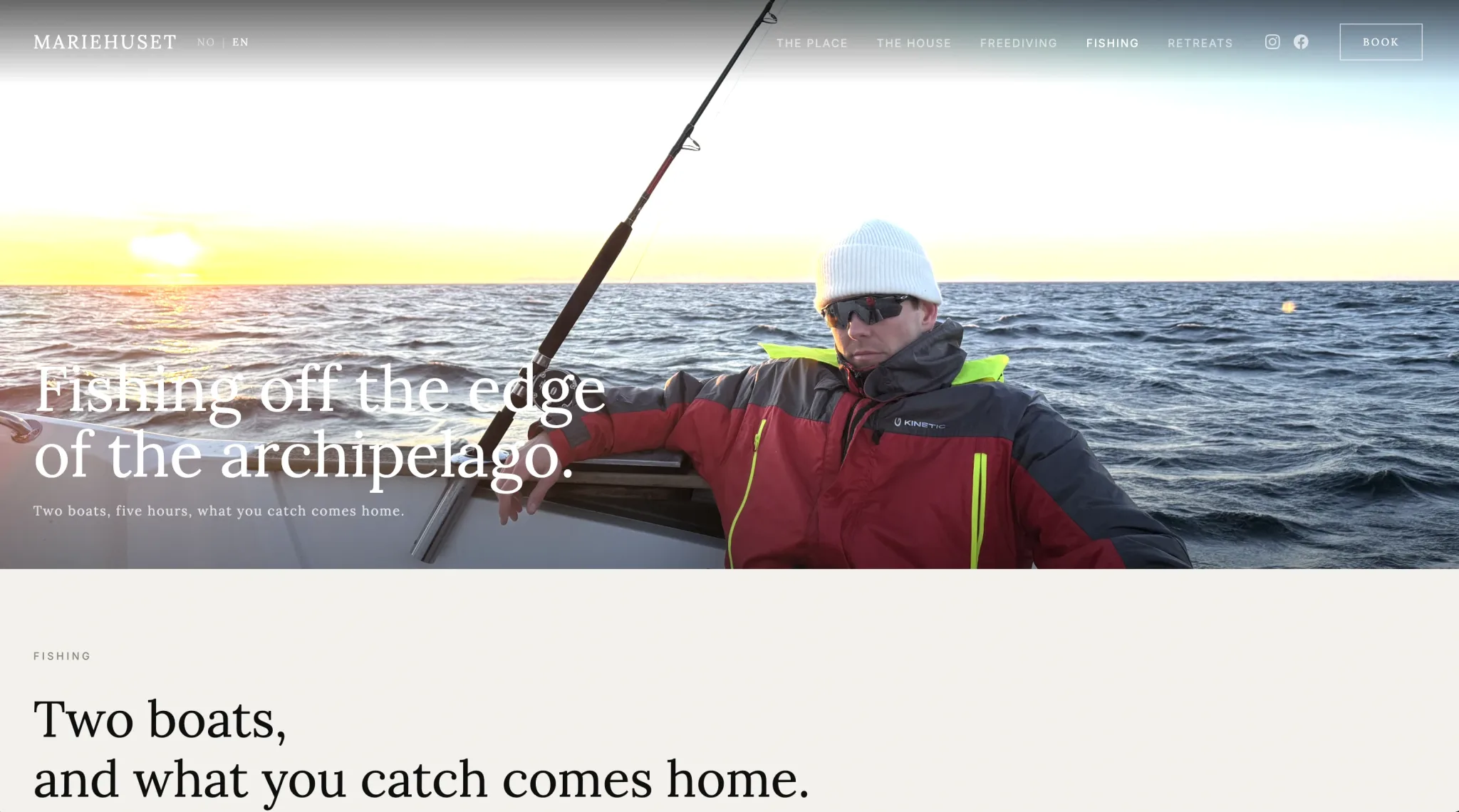 Mariehuset website design